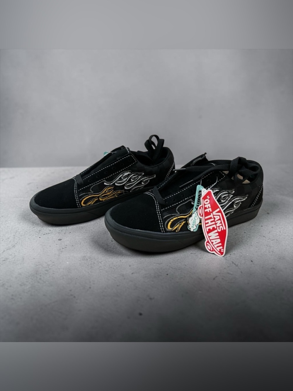 VANS ComfyCush Old Skool Ignition Black/Black Skate Shoes - Picture 3 of 11